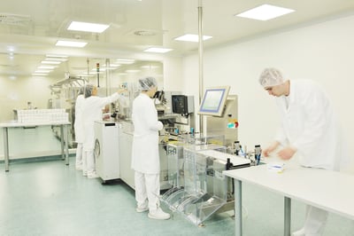 medical pills industry  factory and production indoor